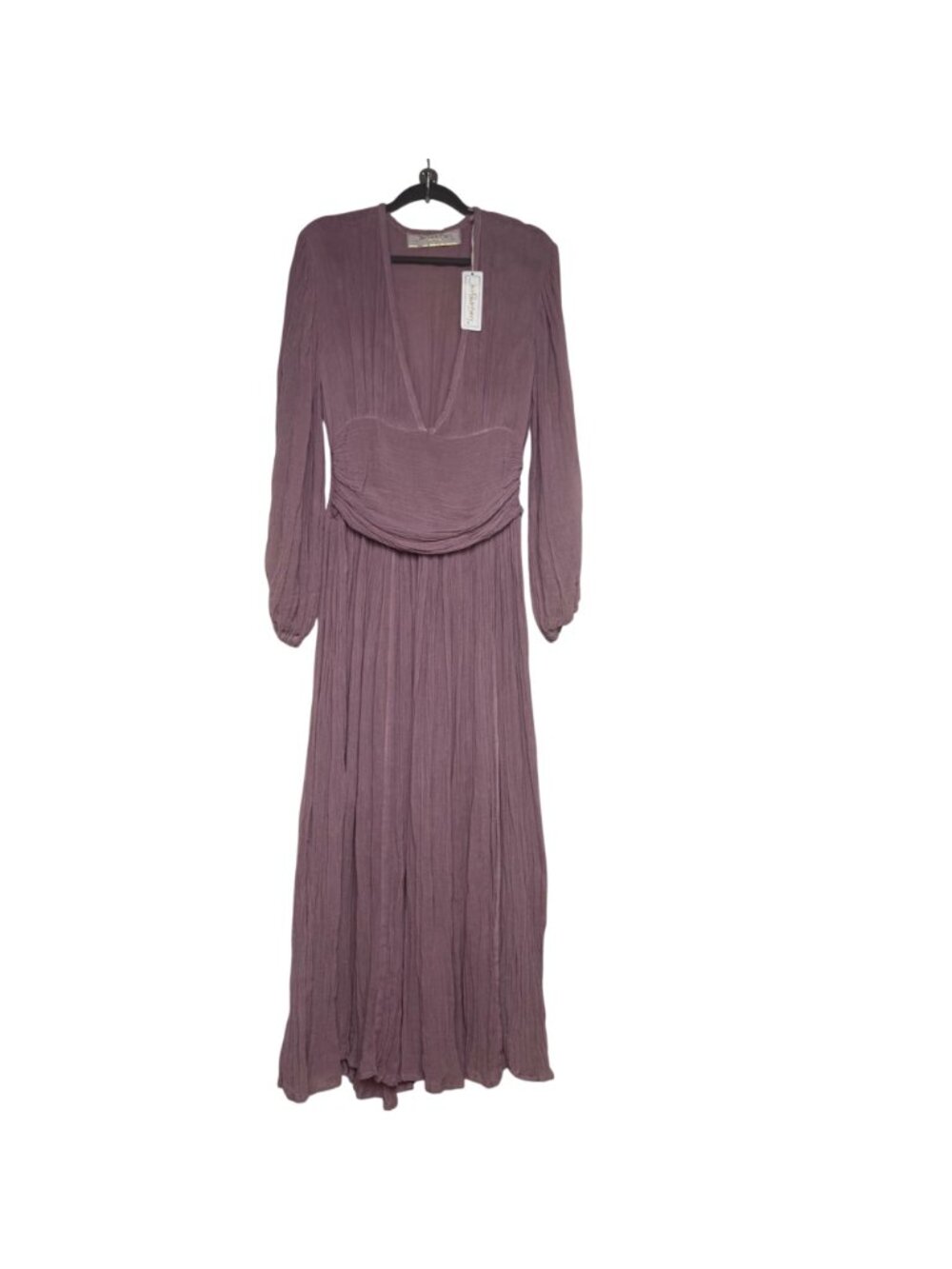 NWT Jens Pirate Booty 'Lapis Maxi Amethyst Long-Sleeve Maxi BOHO Dress Sz M - Picture 3 of 9